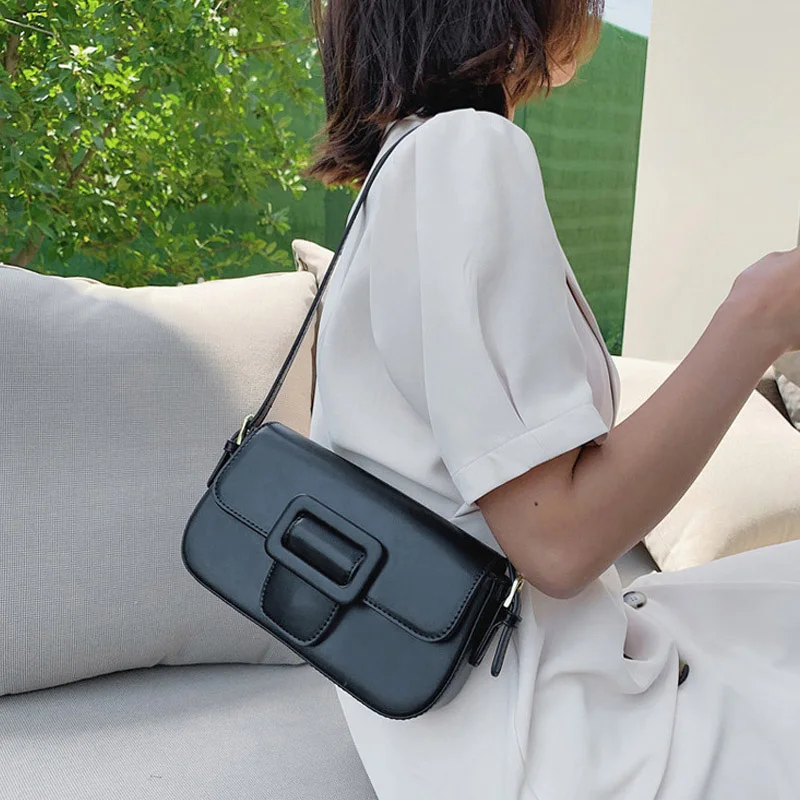 Simple Design Underarm Shoulder Bags For Women 2021 New Fashion Solid Color Ladies Handbags Luxury PU Leather Baguette Bag Purse
Simple Design Underarm Shoulder Bags For Women 2021 New Fashion Solid Color Ladies Handbags Luxury PU Leather Baguette Bag Purse