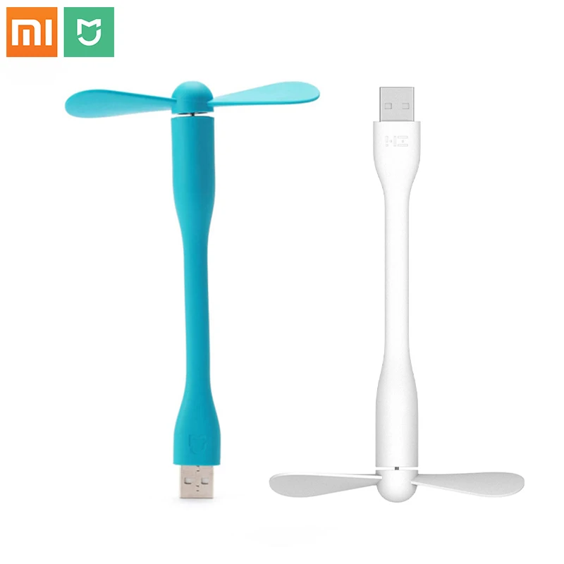 Портативный мини вентилятор Xiaomi Mijia ZMI гибкий съемный USB для портативного