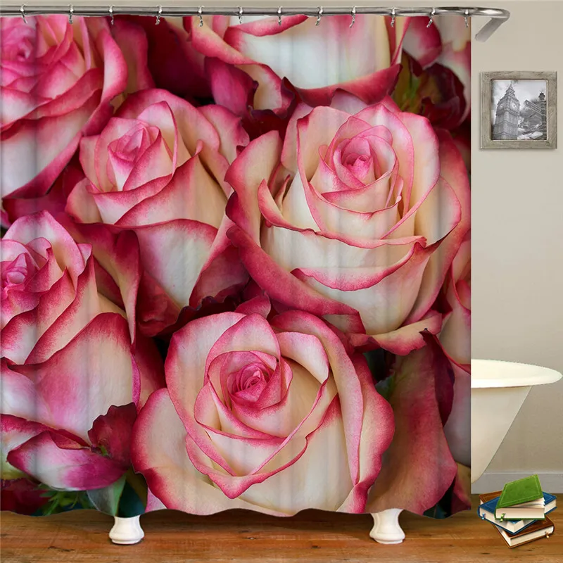 Red pink rose shower curtain shower curtain home decoration waterproof shower curtain 3D bathroom curtain
Red pink rose shower curtain shower curtain home decoration waterproof shower curtain 3D bathroom curtain