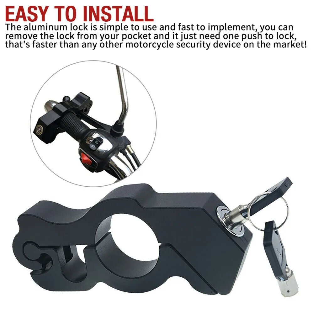 Motorcycle Security Safety Locks Grip Lock Handlebar Handset Brake Lever Disc Locking For Throtlock Motorbike Moped THROTTLE
Motorcycle Security Safety Locks Grip Lock Handlebar Handset Brake Lever Disc Locking For Throtlock Motorbike Moped THROTTLE