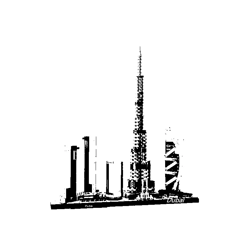 Street View series 3131 Dubai skyline world building small particle creative assembly model building block puzzle toys
Street View series 3131 Dubai skyline world building small particle creative assembly model building block puzzle toys