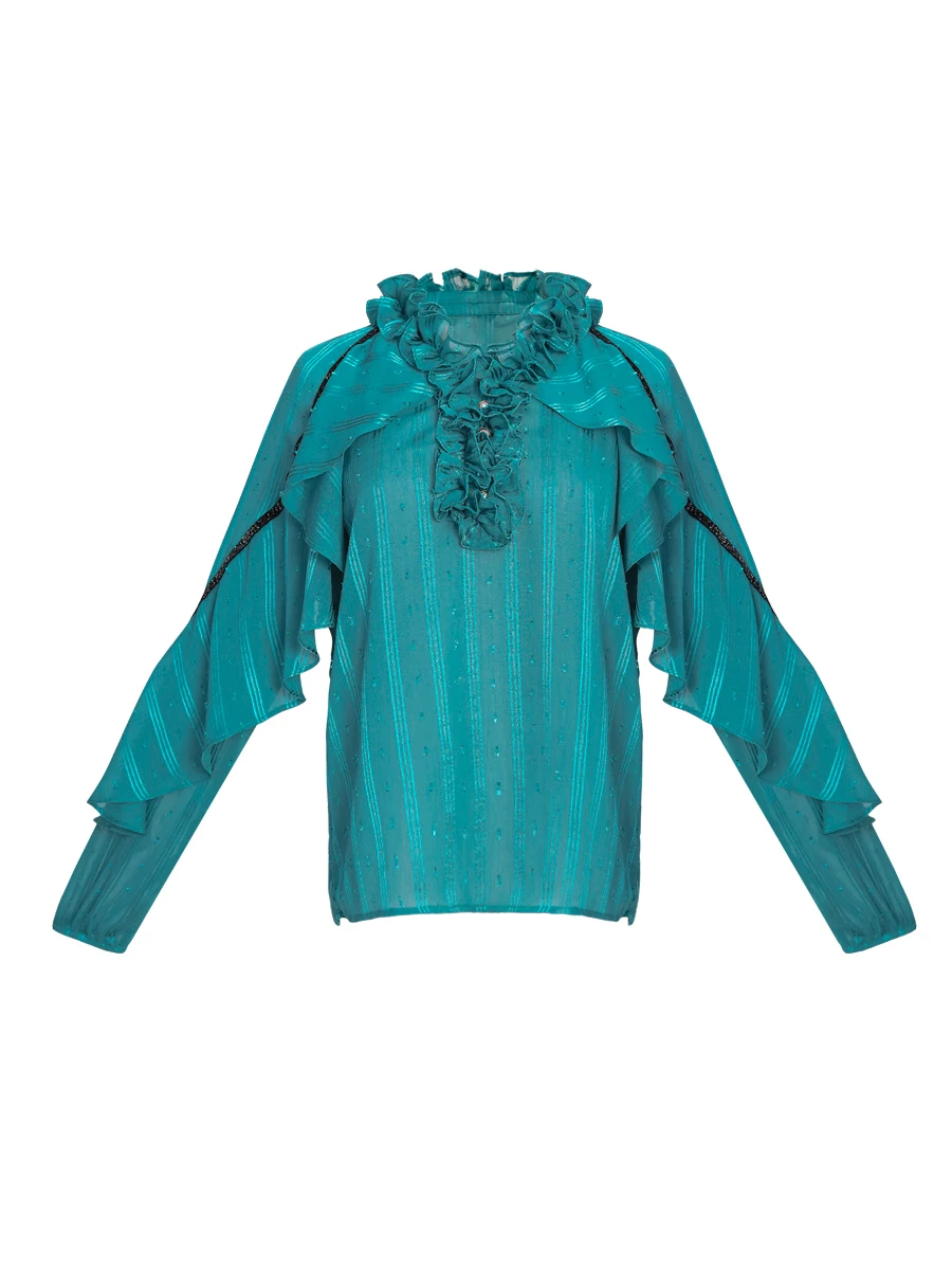 XUXI Chiffon Blouse women's 2020 Autumn Fairy air Ruffle long sleeve temperament chiffon shirt westernized Blouse Top FZ1064
XUXI Chiffon Blouse women's 2020 Autumn Fairy air Ruffle long sleeve temperament chiffon shirt westernized Blouse Top FZ1064