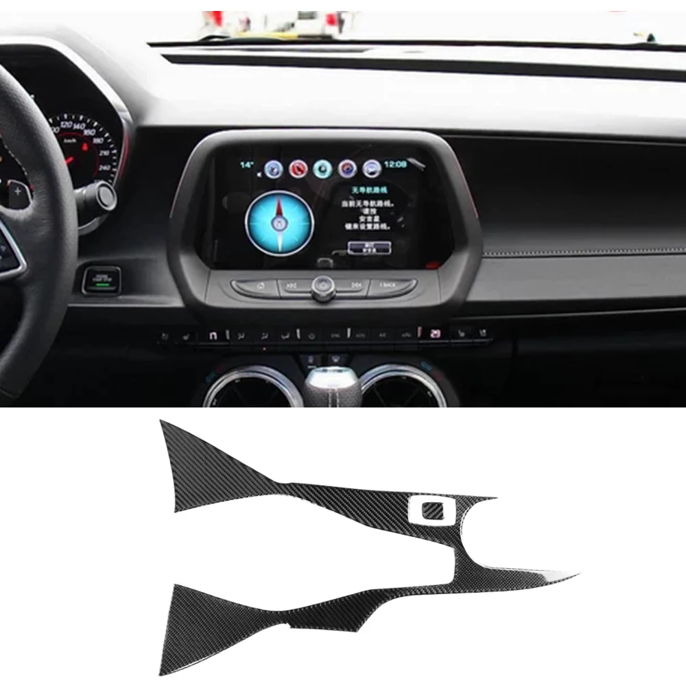 Рамка центральной консоли, панель, внутренняя обивка для Chevrolet Camaro 2017 2018 2019, автомобильные аксессуары из углеродного волокна 
Рамка центральной консоли, панель, внутренняя обивка для Chevrolet Camaro 2017 2018 2019, автомобильные аксессуары из углеродного волокна