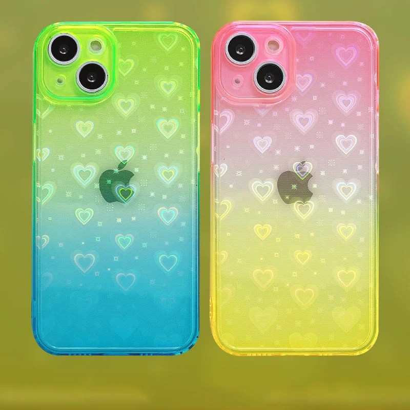 Luxury Fashion Case For iphone 13 11 12 Pro Max XR XS X 7 8 Plus SE 2020 Case laser gradient Love Soft TPU protective Cover
Luxury Fashion Case For iphone 13 11 12 Pro Max XR XS X 7 8 Plus SE 2020 Case laser gradient Love Soft TPU protective Cover