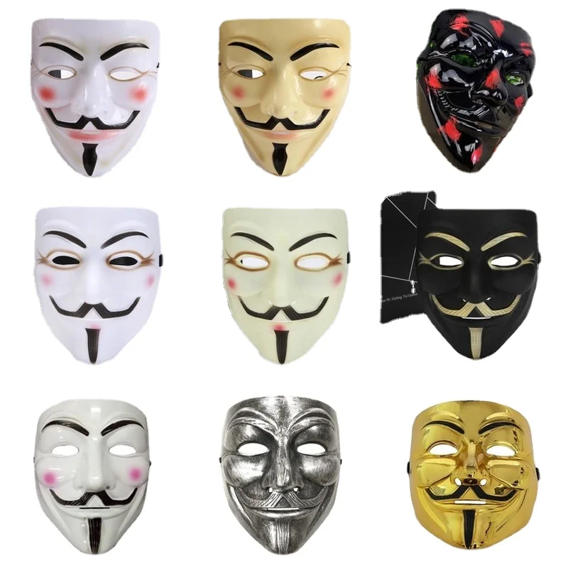 Multicolor V for Vendetta Mask Halloween Masquerade Party Horror Type Masks Cosplay Costume Accessory Anonymous Movie Guy Fawkes
Multicolor V for Vendetta Mask Halloween Masquerade Party Horror Type Masks Cosplay Costume Accessory Anonymous Movie Guy Fawkes