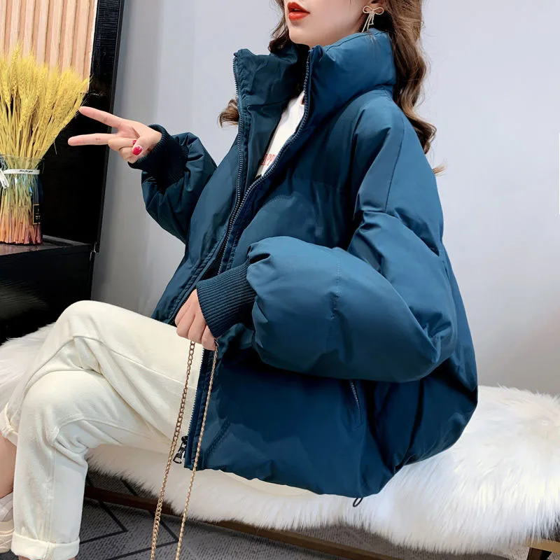 Lucyever Women's Down Jacket 2021 New Winter Thick Warm Cotton Padded Coat Female Korean Loose Stand Collar Short Woman Parkas
Lucyever Women's Down Jacket 2021 New Winter Thick Warm Cotton Padded Coat Female Korean Loose Stand Collar Short Woman Parkas
