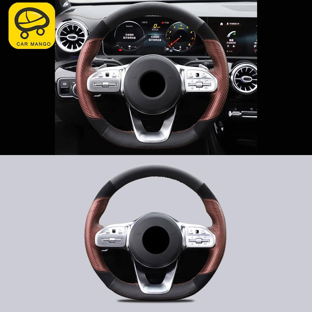 CarManGo Car DIY Steering Wheel Cover Cow Leather Sewing Cushion Pad Accessories for Mercedes-Benz A-Class W177 V177 2018-2021
CarManGo Car DIY Steering Wheel Cover Cow Leather Sewing Cushion Pad Accessories for Mercedes-Benz A-Class W177 V177 2018-2021