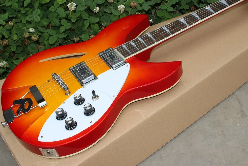 Richenbacker honey burst color electric guitar Richenbacker guitarra rosewood fingerboard double Sunburst color
Richenbacker honey burst color electric guitar Richenbacker guitarra rosewood fingerboard double Sunburst color