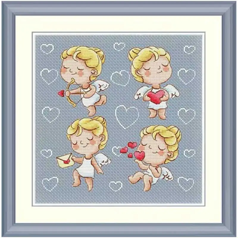 Love angel patterns counted 11CT 14CT 18CT DIY Cross Stitch Sets wholesale Cross-stitch Kits Embroidery Needlework
Love angel patterns counted 11CT 14CT 18CT DIY Cross Stitch Sets wholesale Cross-stitch Kits Embroidery Needlework