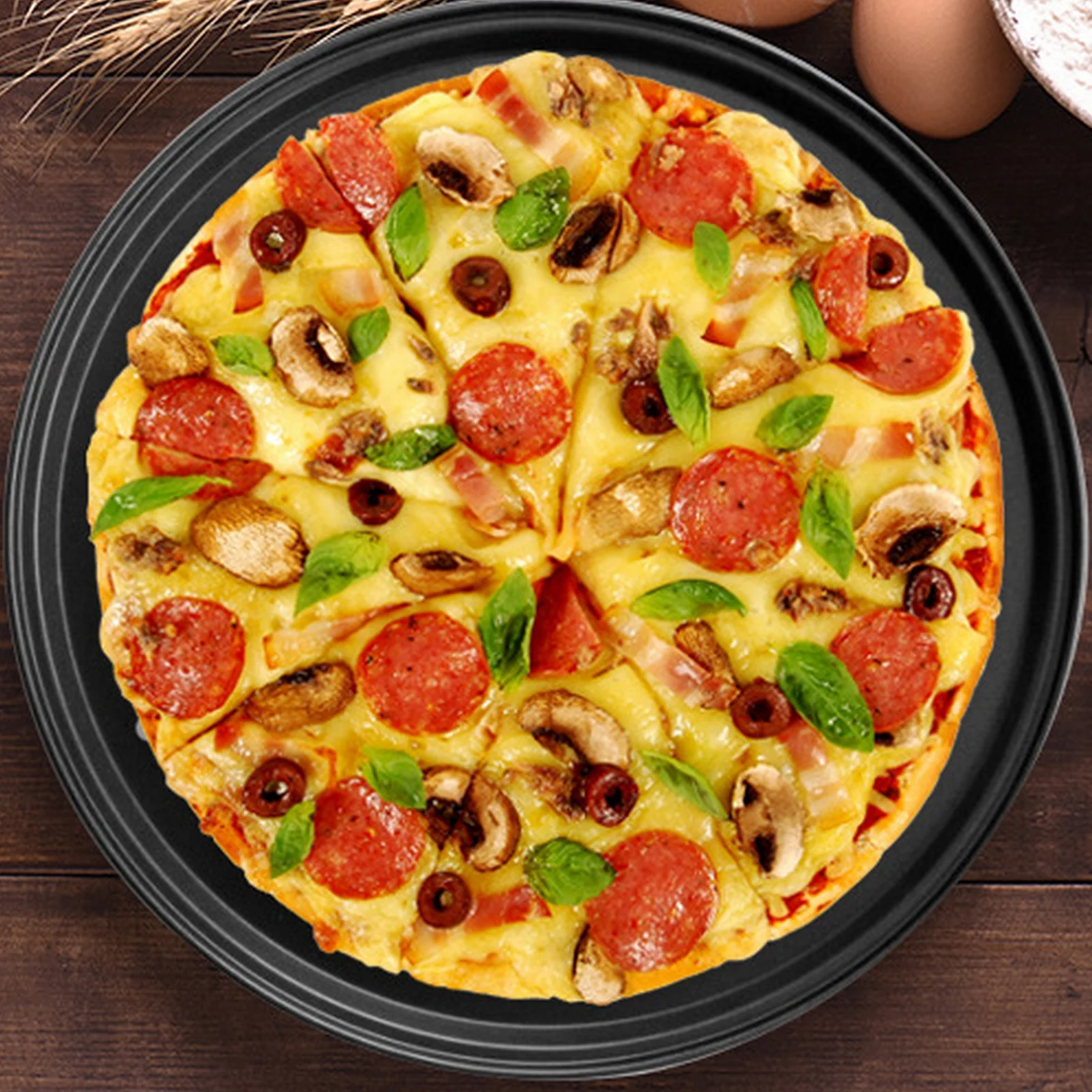 Round Carbon Steel Pizza Plates For Oven No Stick Pans Pizza Tray Bakeware Kitchen Accessories 3 Size
Round Carbon Steel Pizza Plates For Oven No Stick Pans Pizza Tray Bakeware Kitchen Accessories 3 Size