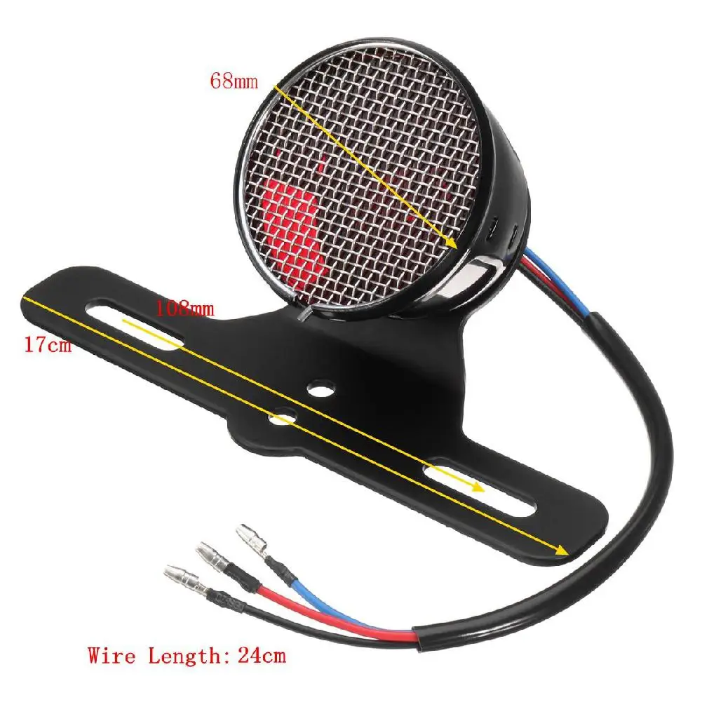 HiMISS Universal Motorcycle LED Rear Brake Light Tail Stop Signal License Plate Lamps For Cafe Racer Bobber
HiMISS Universal Motorcycle LED Rear Brake Light Tail Stop Signal License Plate Lamps For Cafe Racer Bobber