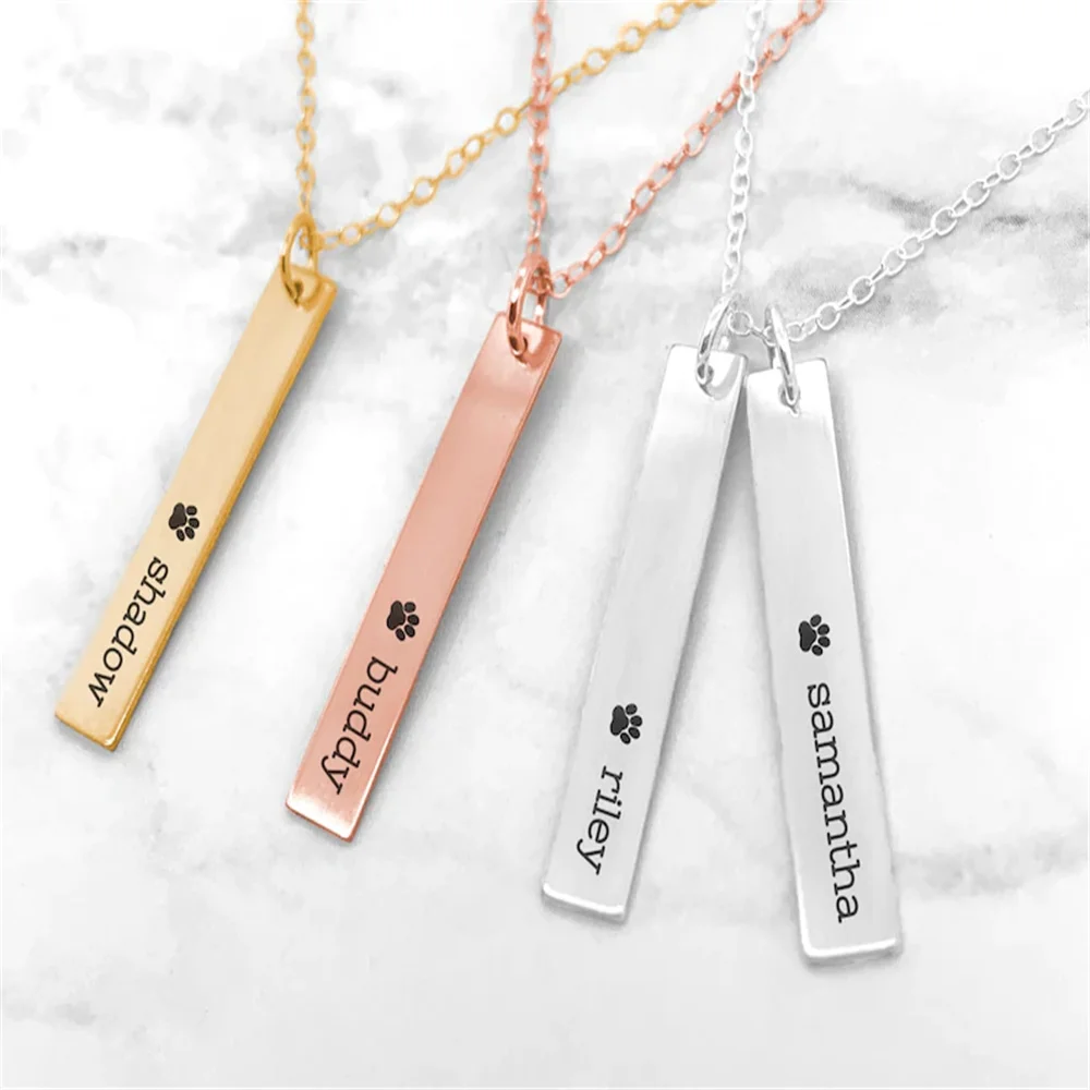 Tangula Personalized Custom Paw Print Necklace Stainless Steel Pendant Name Necklace Christmas Mother's Day Jewelry Gift
Tangula Personalized Custom Paw Print Necklace Stainless Steel Pendant Name Necklace Christmas Mother's Day Jewelry Gift