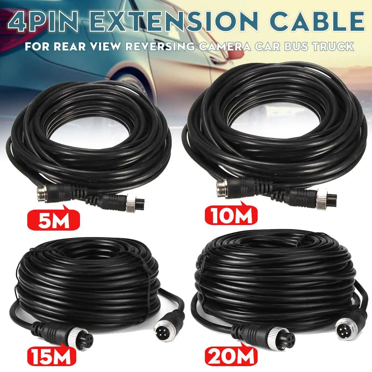 5M/10M/15M/20M 4 pin Aviation Vehicle CCTV Camera Waterproof Extension Cable 4-Pin Aviation Video Cable
5M/10M/15M/20M 4 pin Aviation Vehicle CCTV Camera Waterproof Extension Cable 4-Pin Aviation Video Cable