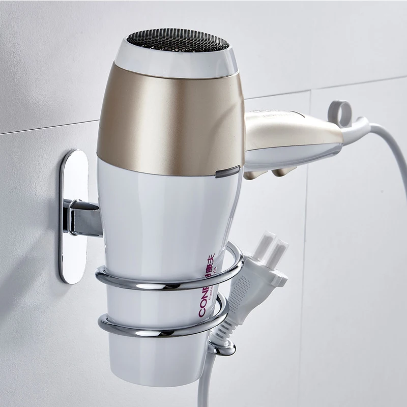 Hair Dryer Holder Bathroom Accessories Hair Dryer Hanger Stainless Steel Home Organizer Shelves Storage wall-mounted Bath Rack
Hair Dryer Holder Bathroom Accessories Hair Dryer Hanger Stainless Steel Home Organizer Shelves Storage wall-mounted Bath Rack