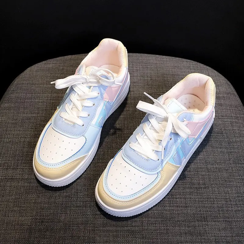 2021 New Autumn Women Vulcanized Shoes Comfortable Lace-up Low-heeled Casual Shoes Fashion Color Matching Sneakers for Woman
2021 New Autumn Women Vulcanized Shoes Comfortable Lace-up Low-heeled Casual Shoes Fashion Color Matching Sneakers for Woman