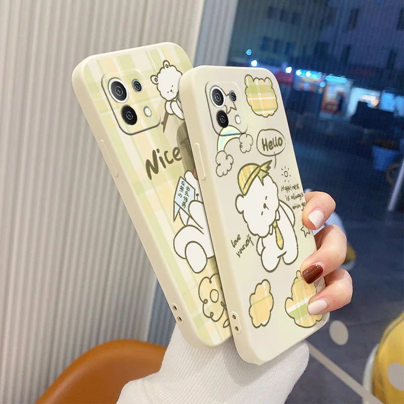 Say Hello Grid Bear Soft Case For Xiaomi Mi 11 lite Ultra 11i 10T 9T Pro Lite 10 10S 9 8 lite Pro Poco F2 X2 F3 Pro Phone Cover
Say Hello Grid Bear Soft Case For Xiaomi Mi 11 lite Ultra 11i 10T 9T Pro Lite 10 10S 9 8 lite Pro Poco F2 X2 F3 Pro Phone Cover