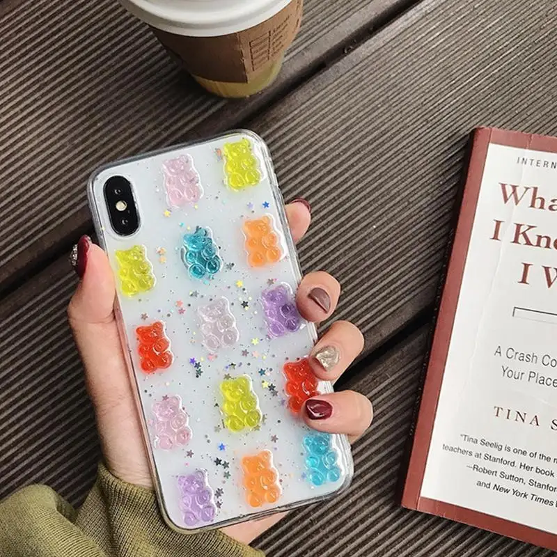 Cute 3D Gummy Bear Case For iPhone 12 11 Pro Max Glitter Clear Cover For iPhone X 6 6S 7 8 Plus XS Max XR Shock-Proof Dust Plug
Cute 3D Gummy Bear Case For iPhone 12 11 Pro Max Glitter Clear Cover For iPhone X 6 6S 7 8 Plus XS Max XR Shock-Proof Dust Plug