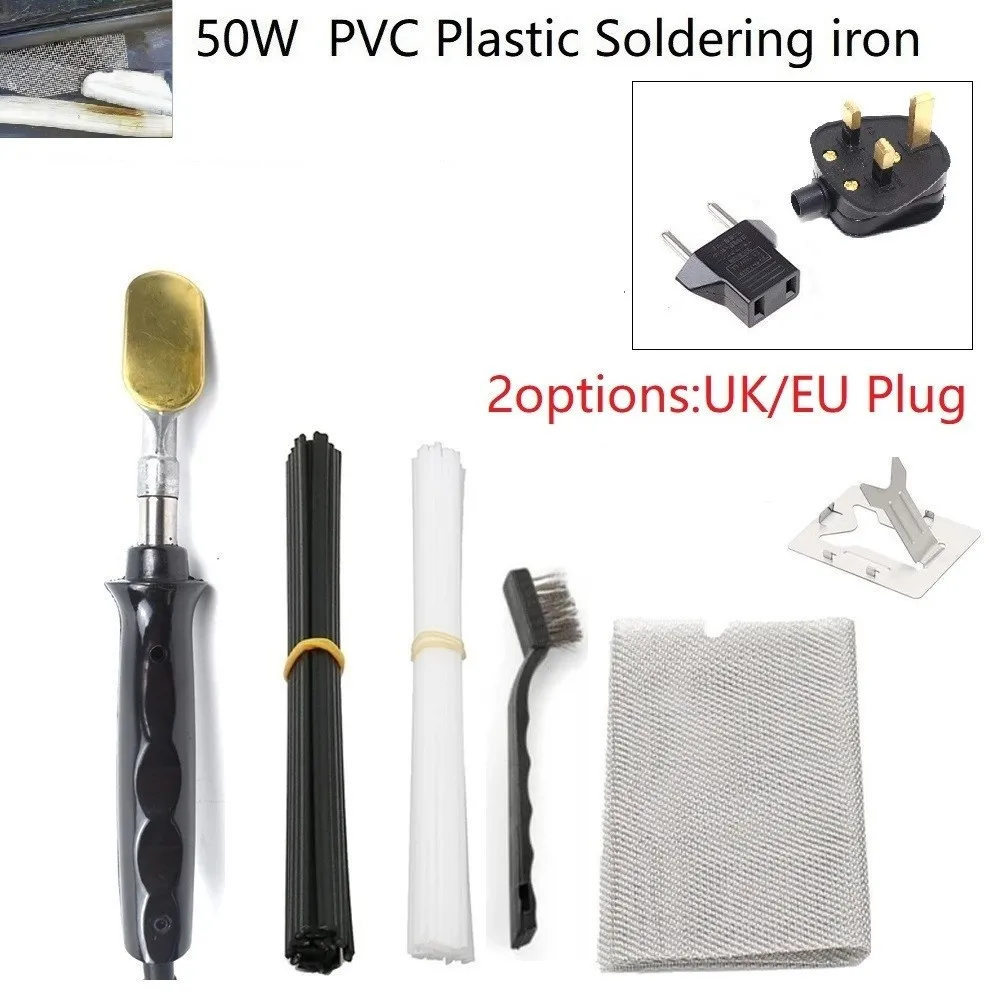 50W Electric Soldering Iron With Welded Mesh 40 Pieces PP Welding Rod Plastic Welding Machine Crack Repair Tool For Car Bumper
50W Electric Soldering Iron With Welded Mesh 40 Pieces PP Welding Rod Plastic Welding Machine Crack Repair Tool For Car Bumper