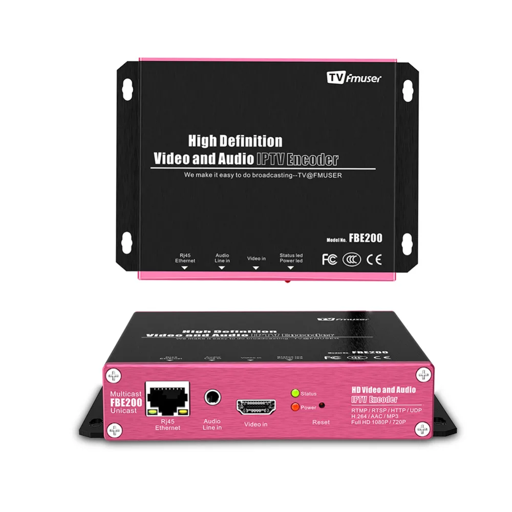 FMUSER FBE200 H.264/H.265 кодификатор HDMI IPTV кодификатор видео напрямую кодификатор трансмиссии в vivo LAN
FMUSER FBE200 H.264/H.265 кодификатор HDMI IPTV кодификатор видео напрямую кодификатор трансмиссии в vivo LAN