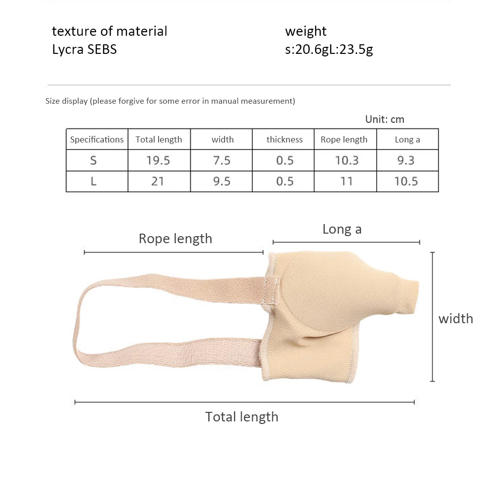 1 Pair Bunion Corrector Gel Pads Hallux Valgus Protector Guard Toe Separator Orthopedic Straightener Reduction Friction
1 Pair Bunion Corrector Gel Pads Hallux Valgus Protector Guard Toe Separator Orthopedic Straightener Reduction Friction