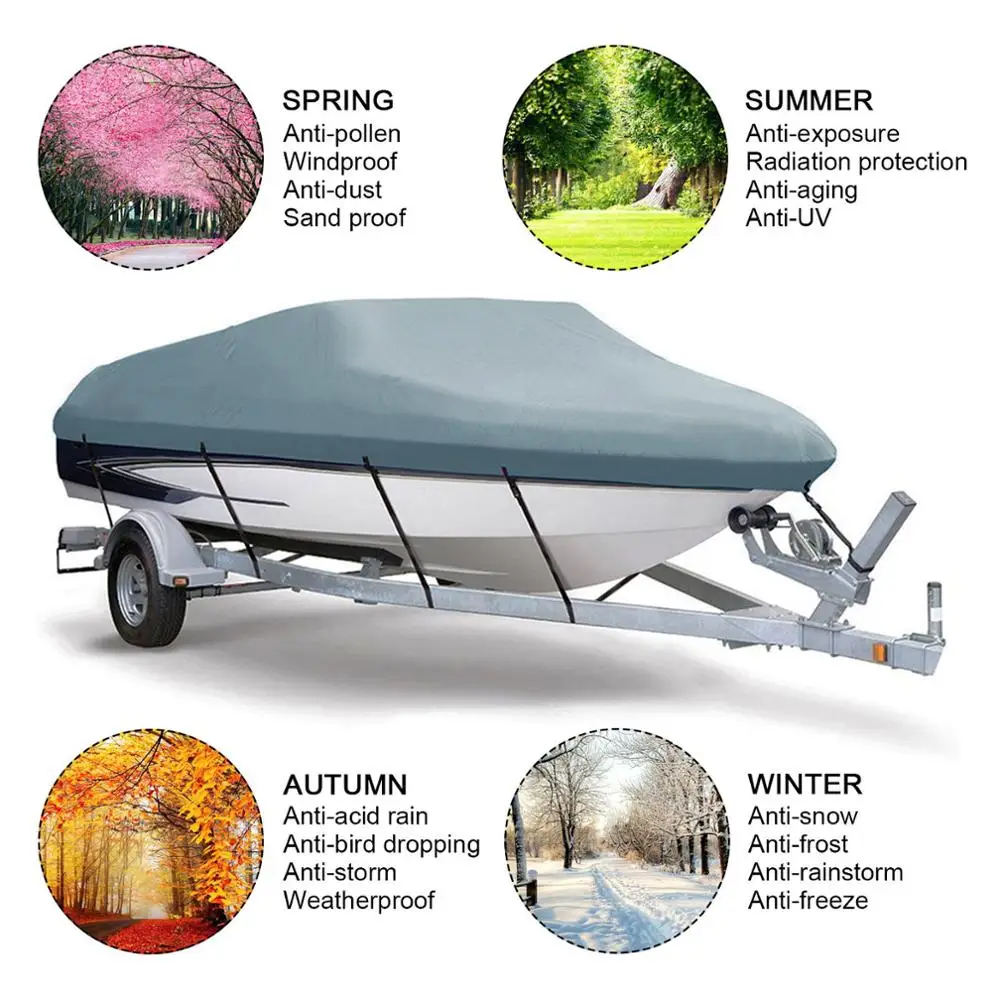 210D Trailerable Boat Cover Waterproof Fishing Ski Bass Speedboat V-Shape Blue Boat Cover 20ft 21ft 22ft
210D Trailerable Boat Cover Waterproof Fishing Ski Bass Speedboat V-Shape Blue Boat Cover 20ft 21ft 22ft