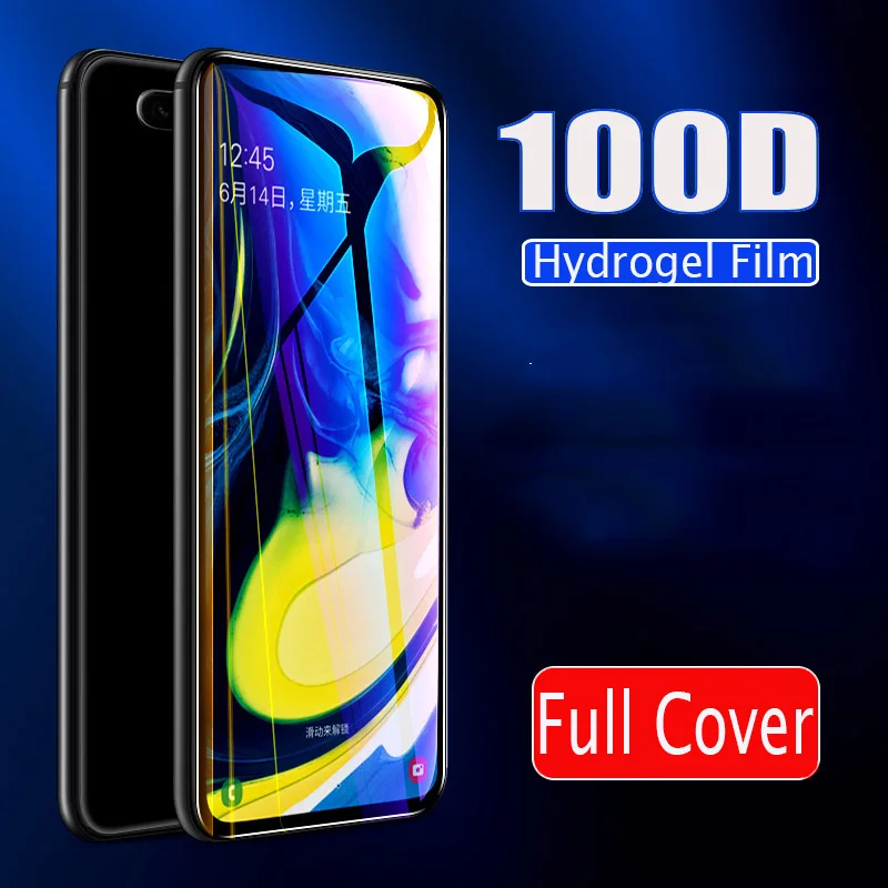 100D Гидрогелевая защитная пленка на весь экран для samsung Galaxy A30 A10 A20 A60 A70 A50S M10 M20 M30 не