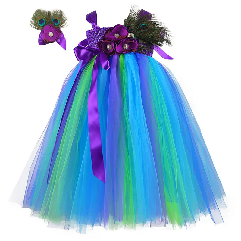 2021 Nylon Mesh Peacock Tutu Dress For Girl Costume Performance Show Kids Children Carnival Party Clothing Purple
2021 Nylon Mesh Peacock Tutu Dress For Girl Costume Performance Show Kids Children Carnival Party Clothing Purple