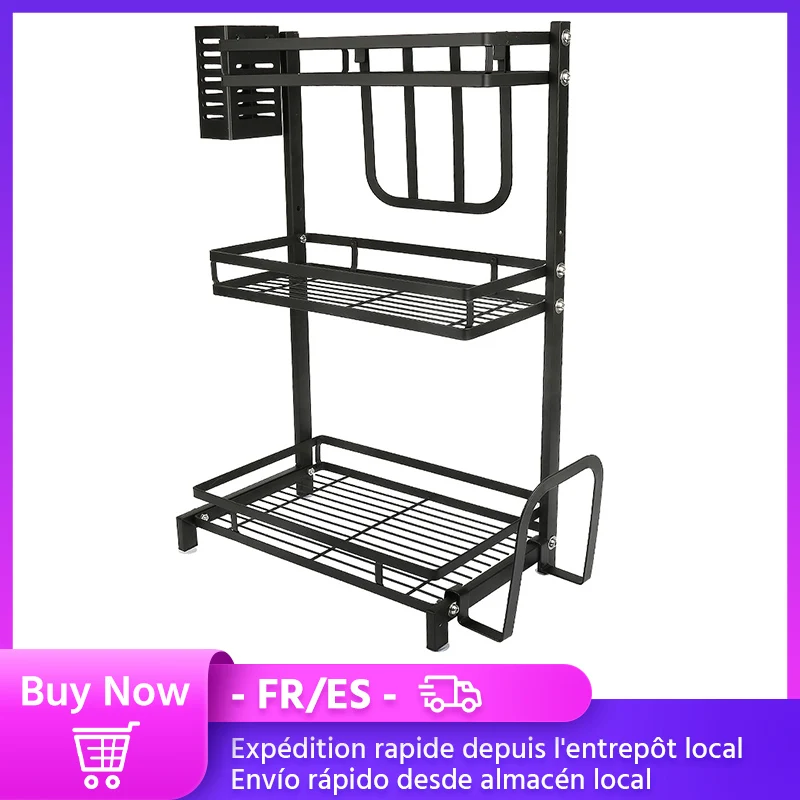 Кухонная стойка на 2/3 уровней, держатель для ванной и кухни на колесиках, полка, стеллаж для хранения, органайзер, кухонная полка для хранени...
Кухонная стойка на 2/3 уровней, держатель для ванной и кухни на колесиках, полка, стеллаж для хранения, органайзер, кухонная полка для хранени...