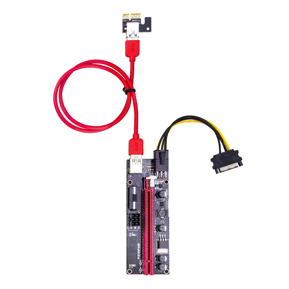 Новинка, Лидер продаж, переходная карта PCIe 60 см, от 1x до 16x, USB 3,0, кабель для передачи данных, карта для майнинга биткоинов
Новинка, Лидер продаж, переходная карта PCIe 60 см, от 1x до 16x, USB 3,0, кабель для передачи данных, карта для майнинга биткоинов