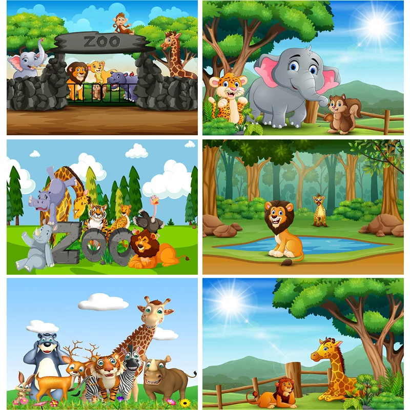Vinyl Cusrtom Photography Backdrops Cartoon Animals Zoo Kids Baby Birthday Theme Photo Studio Backgrounds YAXU-205
Vinyl Cusrtom Photography Backdrops Cartoon Animals Zoo Kids Baby Birthday Theme Photo Studio Backgrounds YAXU-205