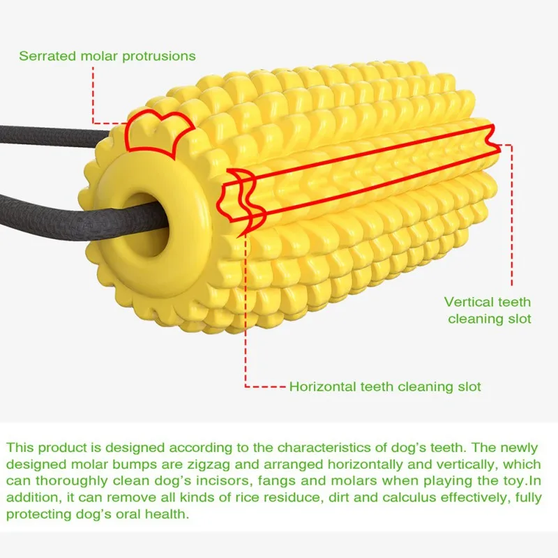 Pet chewing sucker toy teething bite squeak toys multifunctional tug of war corn dogs toy interactive pets rope toothbrush
Pet chewing sucker toy teething bite squeak toys multifunctional tug of war corn dogs toy interactive pets rope toothbrush