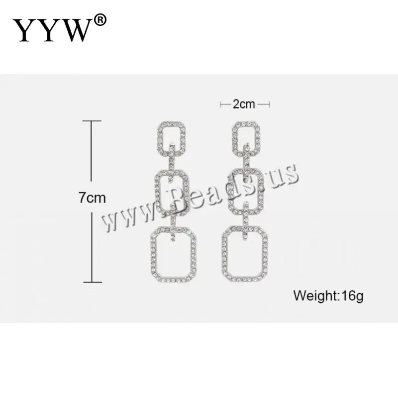 YYW 2020 New Three Hollow Squares Long Femme Earrings Zinc Alloy Drop Earrings For WomenRhinestone Mujer Pendientes Jewellery
YYW 2020 New Three Hollow Squares Long Femme Earrings Zinc Alloy Drop Earrings For WomenRhinestone Mujer Pendientes Jewellery