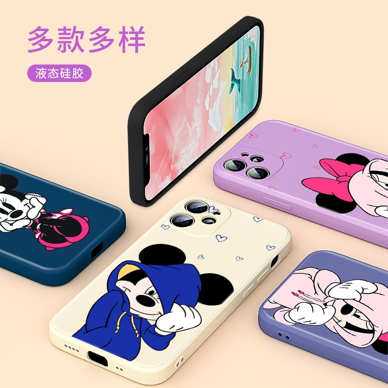Disney Couple Minnie Mickey For Apple IPhone 13 12 Mini 11 Pro XS MAX XR X 8 7 6S SE Plus Liquid Silicone Soft Cover Phone Case
Disney Couple Minnie Mickey For Apple IPhone 13 12 Mini 11 Pro XS MAX XR X 8 7 6S SE Plus Liquid Silicone Soft Cover Phone Case