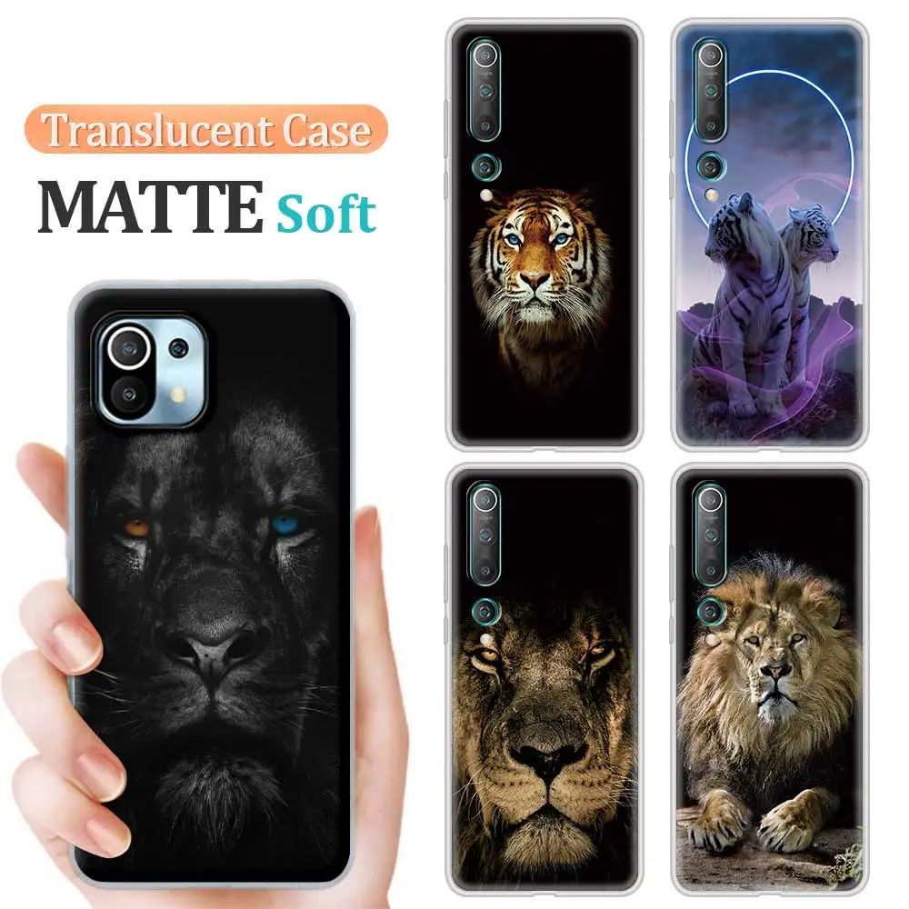 King Tiger Lion Translucent Matte Case For Xiaomi Mi Note 10 11 9 Lite 10T CC9 Pro 5G 11 Ultra 11i 10S CC9E Soft Funda Cover
King Tiger Lion Translucent Matte Case For Xiaomi Mi Note 10 11 9 Lite 10T CC9 Pro 5G 11 Ultra 11i 10S CC9E Soft Funda Cover