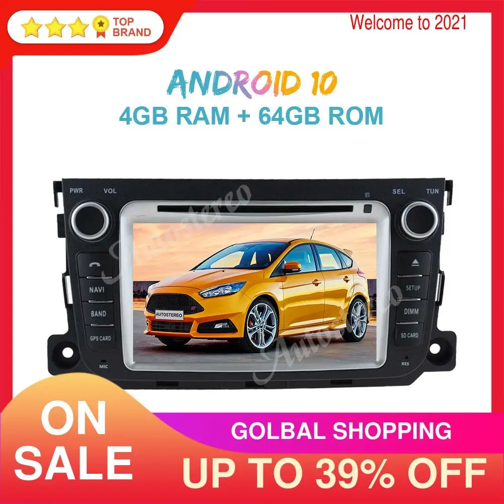Android 10 64GB Car DVD Player GPS Navigation For Benz Smart 2010-2014 Car Auto Radio Head Unit Multimedia Player Recorder DSP
Android 10 64GB Car DVD Player GPS Navigation For Benz Smart 2010-2014 Car Auto Radio Head Unit Multimedia Player Recorder DSP
