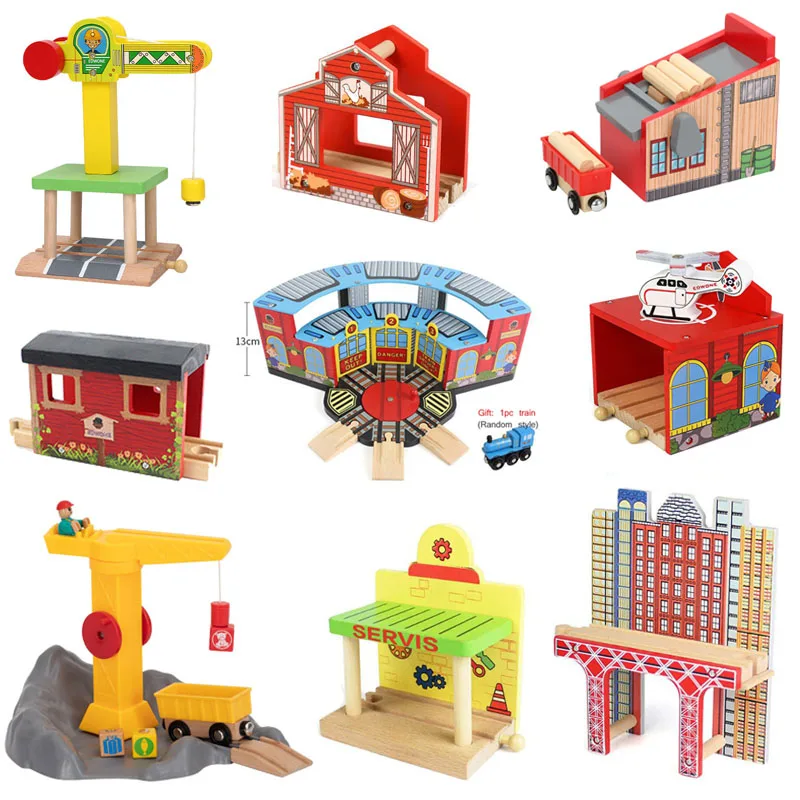 Wooden Train Tracks Accessoriess Wooden Railway Track Train Station Tunnel Crane Bridge Fit Biro Wood Tracks Educational Toys
Wooden Train Tracks Accessoriess Wooden Railway Track Train Station Tunnel Crane Bridge Fit Biro Wood Tracks Educational Toys
