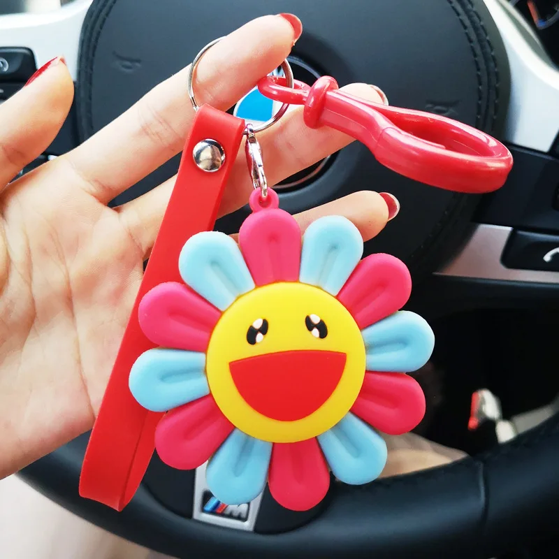 2021 New Colorful Soft Sunshine Smile Keychain Sun Flower Keychain Car Sunflower KeyRing Pendant Jewelry Best Event gift
2021 New Colorful Soft Sunshine Smile Keychain Sun Flower Keychain Car Sunflower KeyRing Pendant Jewelry Best Event gift
