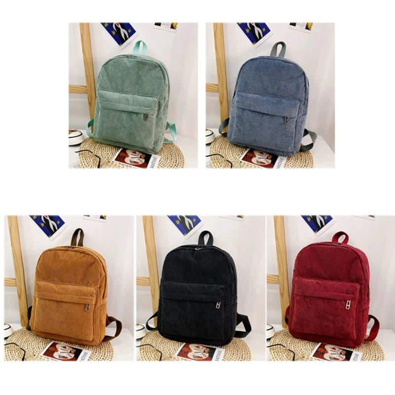 1Pc New Corduroy Backpack Solid Color Casual Daypack for Women Girl and Student bzg
1Pc New Corduroy Backpack Solid Color Casual Daypack for Women Girl and Student bzg