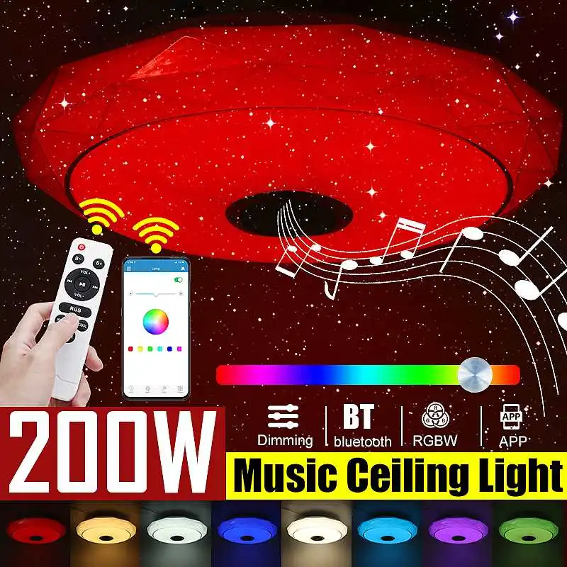 40CM Modern RGB LED Ceiling Light 200W Home Lighting APP bluetooth Music Bedroom Lamp Smart Ceiling Lamp with Remote Control
40CM Modern RGB LED Ceiling Light 200W Home Lighting APP bluetooth Music Bedroom Lamp Smart Ceiling Lamp with Remote Control
