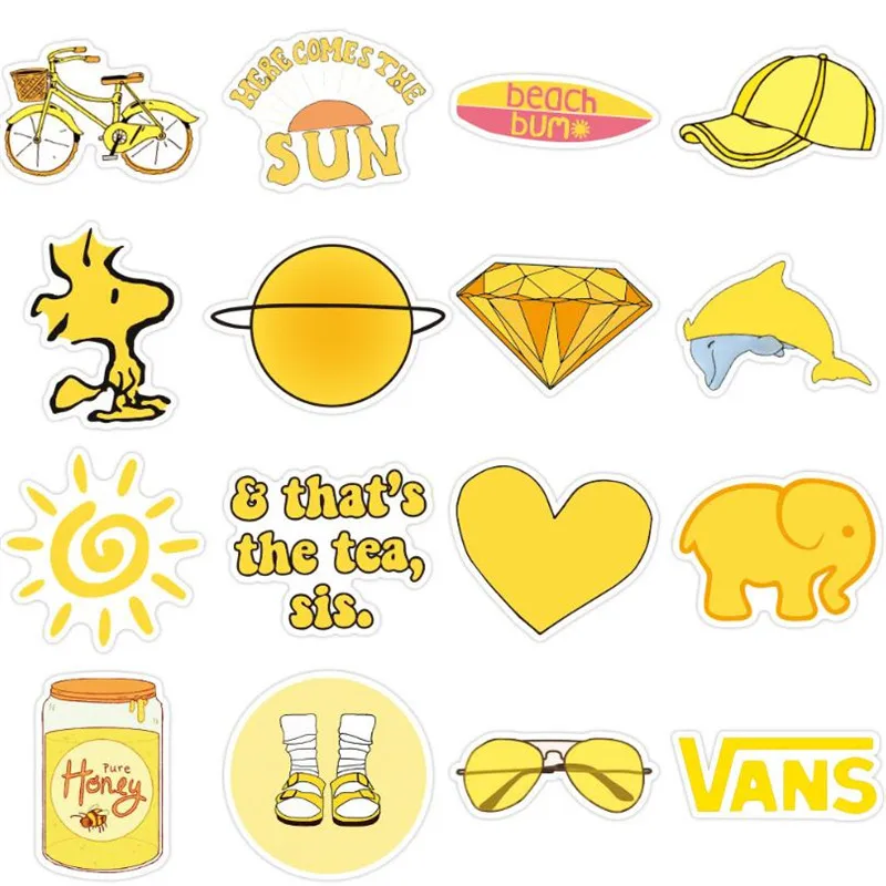 10/30/50PCS Yellow Fresh Personality Cartoon Graffiti Car Stickers Laptop Luggage Skateboard Guitar Waterproof Wholesale
10/30/50PCS Yellow Fresh Personality Cartoon Graffiti Car Stickers Laptop Luggage Skateboard Guitar Waterproof Wholesale