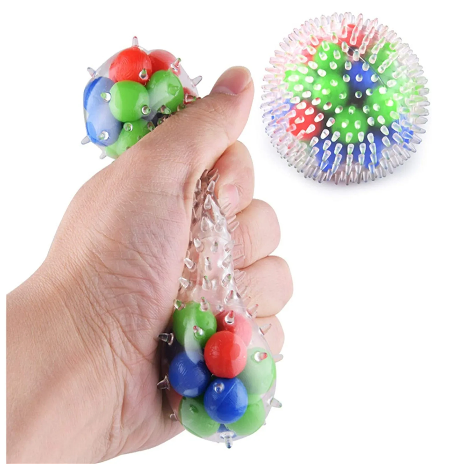 Spike Ball Squishy Rainbow Ball Boy Girl Sensory Toy Adult Antistress Fidget Squeeze Toys Montessori Squishies Bauble Juguete
Spike Ball Squishy Rainbow Ball Boy Girl Sensory Toy Adult Antistress Fidget Squeeze Toys Montessori Squishies Bauble Juguete