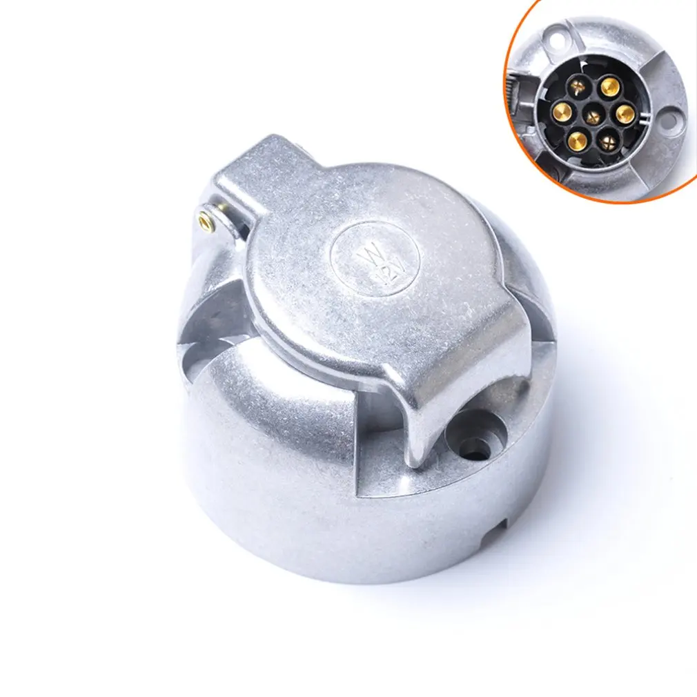 HT3004 7-Pin Connector Trailer Socket Heavy-Duty Round Wiring Socket 12V Towbar Towing Caravan Truck Socket Car Accessories
HT3004 7-Pin Connector Trailer Socket Heavy-Duty Round Wiring Socket 12V Towbar Towing Caravan Truck Socket Car Accessories