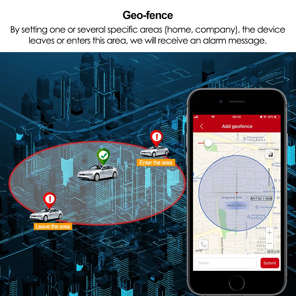 

Vehicle Tracker Relay GPS MV730 GPS Tracker Car Realtime Cut Off Fuel ACC Locator Vibration Overspeed Alert 720 upgrade Free App
