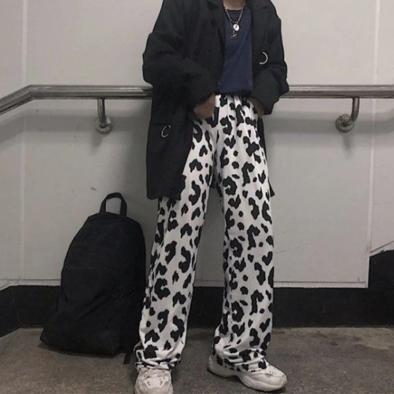 Cow Print Pants Women Korean Style Cow Print Wide Leg Pants Harajuku Trousers Summer Korean Clothes Streetwear Women
Cow Print Pants Women Korean Style Cow Print Wide Leg Pants Harajuku Trousers Summer Korean Clothes Streetwear Women