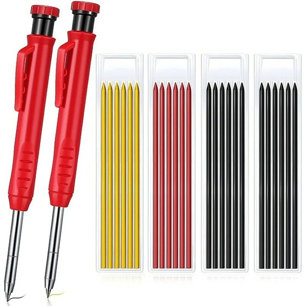 2 Pcs Solid Carpenter Pencil For Construction With 24 Refill Leads Built-in EnY7 Construction Woodworking Marker For Architect
2 Pcs Solid Carpenter Pencil For Construction With 24 Refill Leads Built-in EnY7 Construction Woodworking Marker For Architect