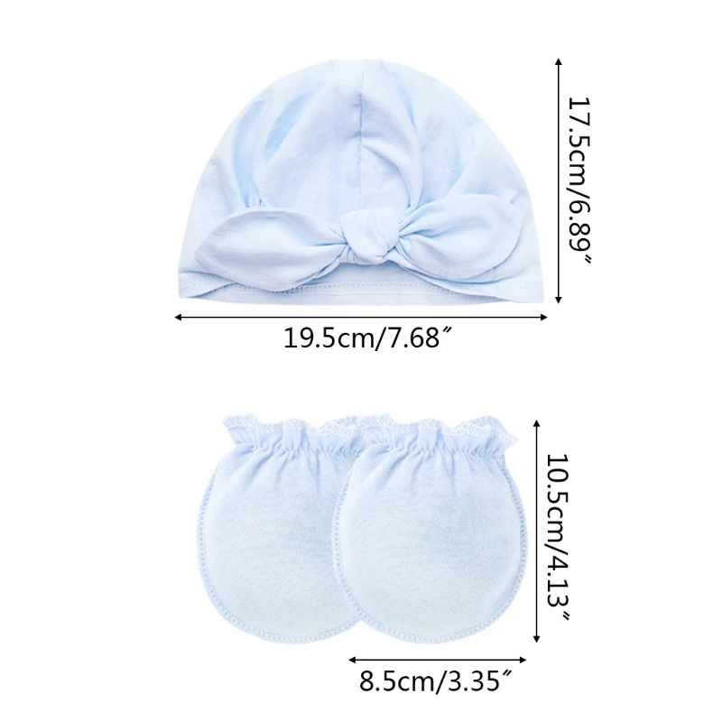 Baby Anti-scratch Gloves Knotted Hat Set Handguard Cotton Mittens Beanie Cap Kit 54DA
Baby Anti-scratch Gloves Knotted Hat Set Handguard Cotton Mittens Beanie Cap Kit 54DA