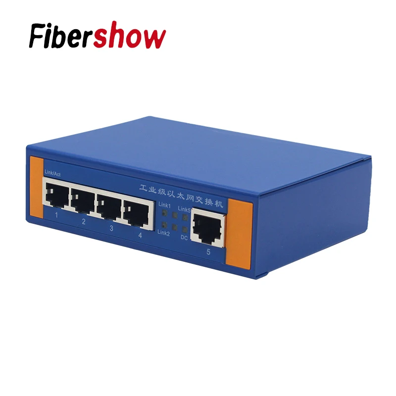 Industrial 5 Ports Ethernet Network Switch 10/100m Signal Strengthen DIN Rail Type
Industrial 5 Ports Ethernet Network Switch 10/100m Signal Strengthen DIN Rail Type