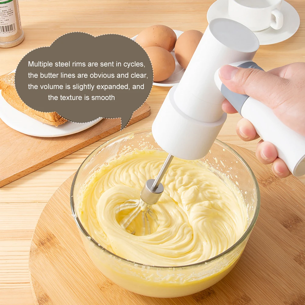 Cordless Egg Beater Electric Hand Mixer Mini Handheld Mixer Portable Kitchen Blender with 2 Egg Beaters Kitchen Gadgets Tools
Cordless Egg Beater Electric Hand Mixer Mini Handheld Mixer Portable Kitchen Blender with 2 Egg Beaters Kitchen Gadgets Tools