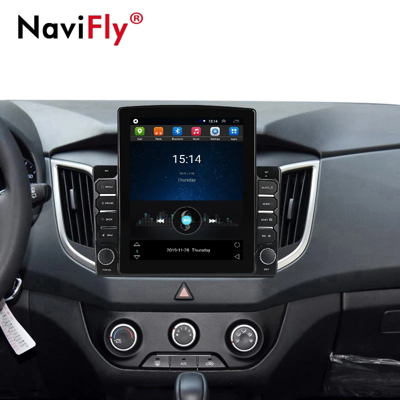 Navifly 9 7 &quotTesla стиль для Hyundai Creta IX25 2015 2019 Android видео автомобильное радио