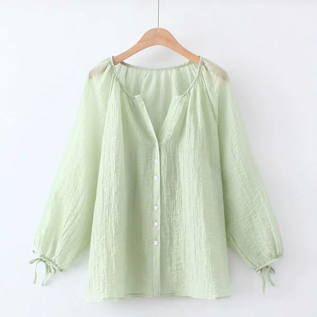 Plus size V-Neck Long sleeve loose Sun protection clothing 2021 summer green white orange purple blue ladies blouse female tops
Plus size V-Neck Long sleeve loose Sun protection clothing 2021 summer green white orange purple blue ladies blouse female tops